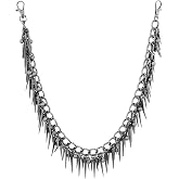 Sacina Goth Punk Spike Rivet Pants Chain, Wallet Belt Chain, Goth Grunge Emo Punk Accessories