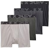 Jockey Men's Underwear ActiveBlend 5" Boxer Brief - 4 Pack