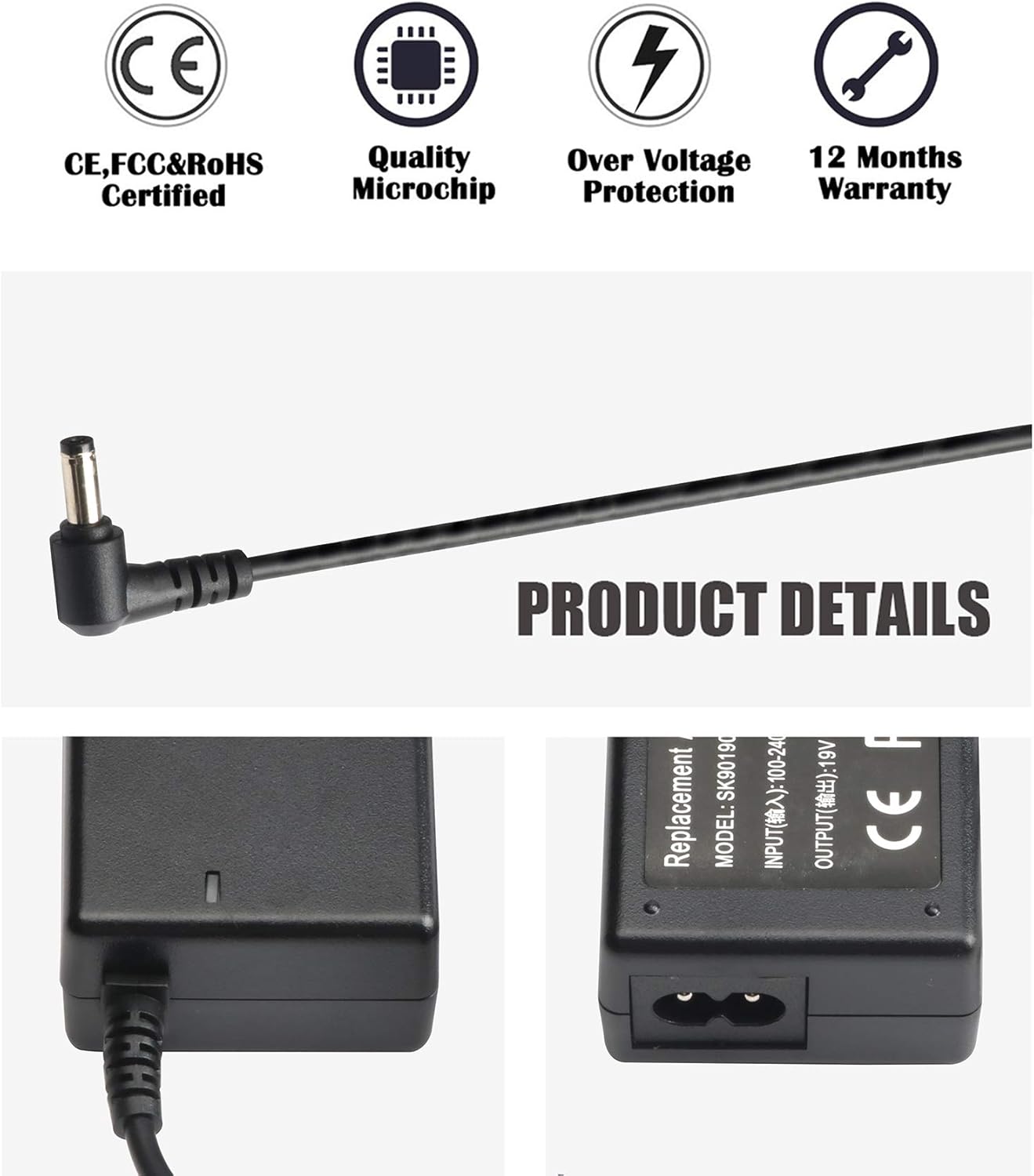 Xtreme 2 65W Charger Cable 19V AC DC Adapter Charger for JBL Boombox Portable Bluetooth