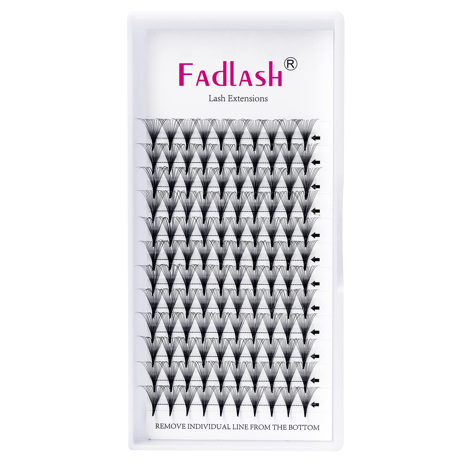 Pre Made Fans 14D 0.07mm C Curl 10mm Fadlash Premade Lash Extensions Pre Fanned Russian Volume Lashes Fan 0.07mm C/D Curl Eyelash Extension