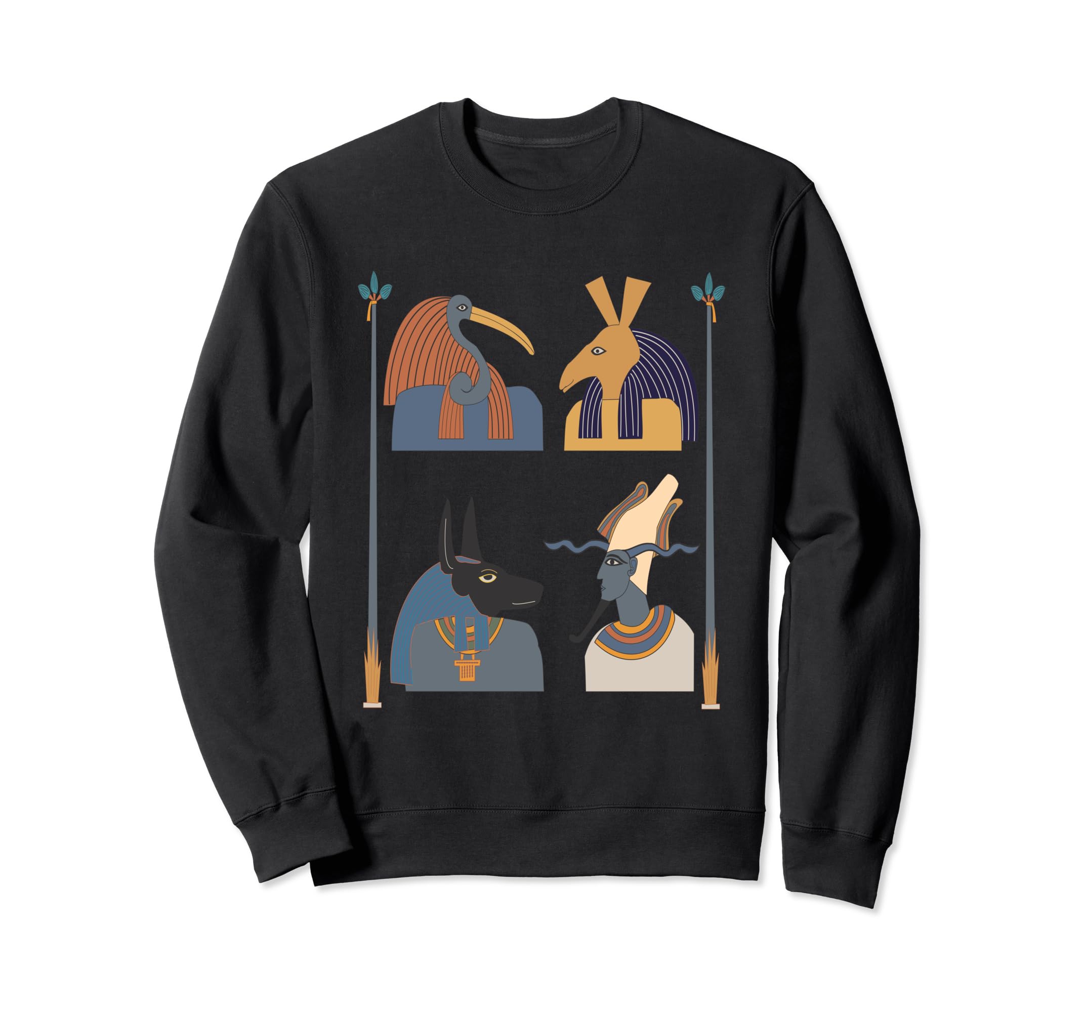 Egyptian Gods Ancient Mythology Pharaoh Anubis Thoth Horus Sweatshirt