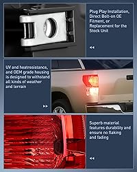 Nilight Taillight Assembly Compatible with 2007
