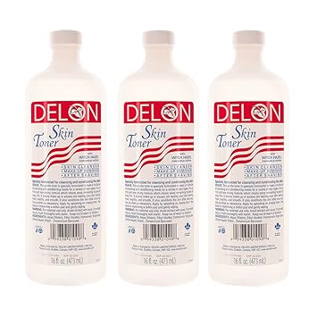 Delon Skin Toner With Witch Hazel 16 Floz 3pk