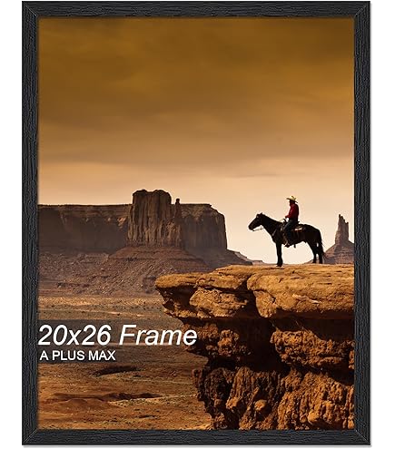Amazon.com - wallsthatspeak 20x26 Black Picture Frame for Puzzles