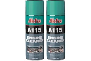 Akfix A115 Engine Cleaner and Degreaser - Quick and Bright Cleaner for Car, Motorcycle, Automotive and Machine Engine - Oil Grease Remover, Degreaser Cleaner Spray | 2 Pack, 16.9 Oz.