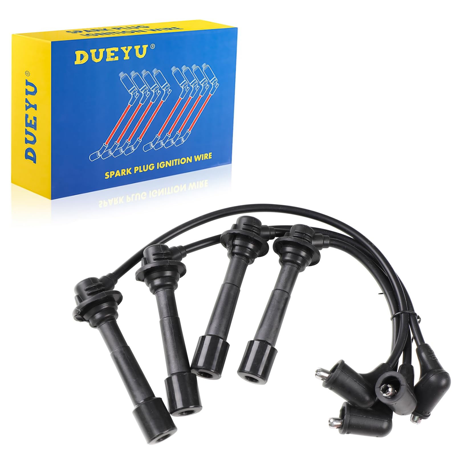 Photo 1 of DUEYU ST-4220 Spark Plug Wire Set for 1990-1997, 1999-2000 Mazda Miata