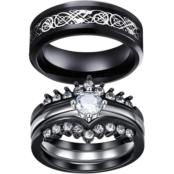 thumbnail image 2 of Female Black Wedding Rings At Terry Summers Blog 2 of 12