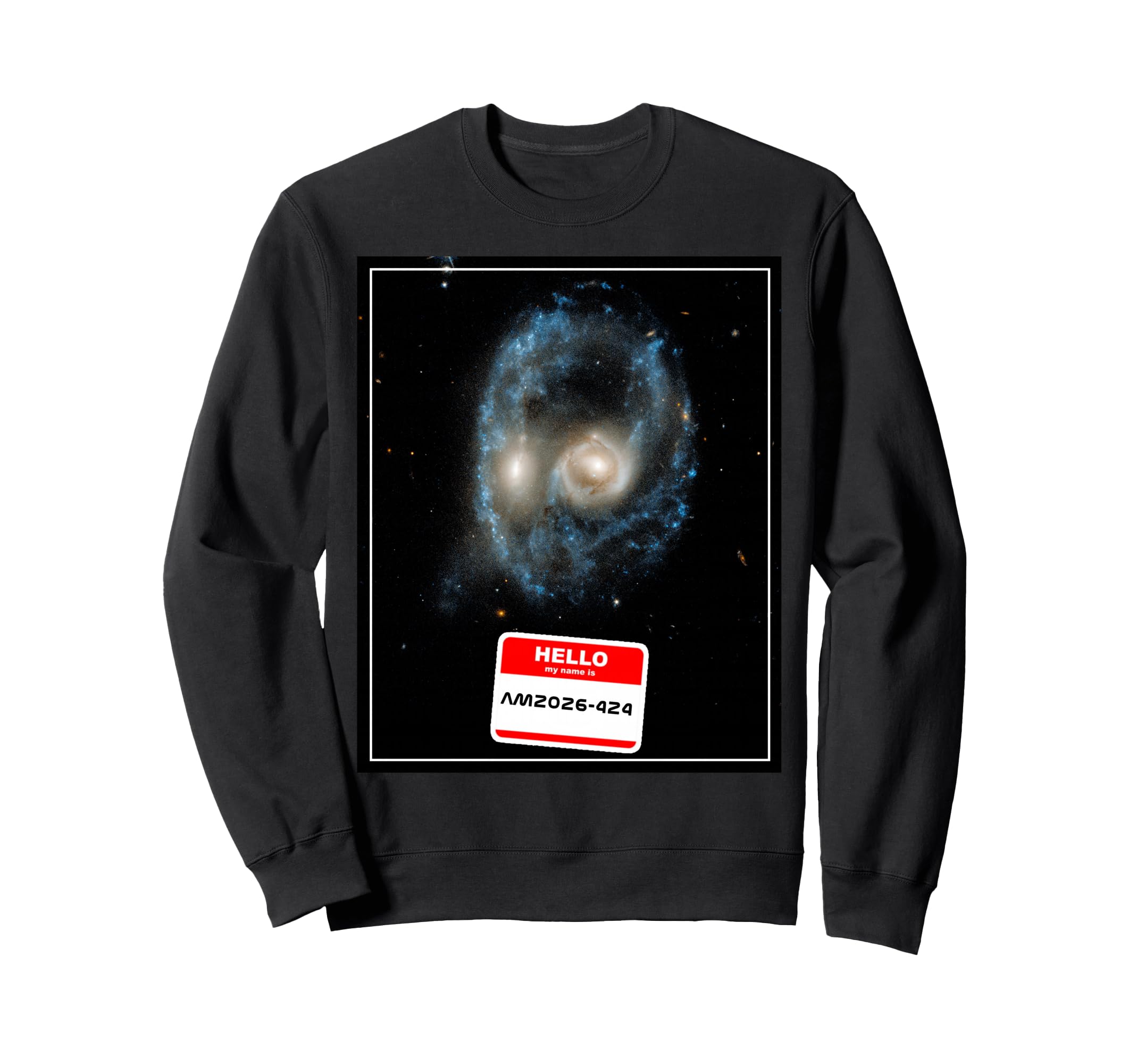 Funny Universe Galaxies Collide Deep Space Hubble Telescope Sweatshirt