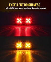 Partsam 14x Trailer RV Marker LED Lights Double