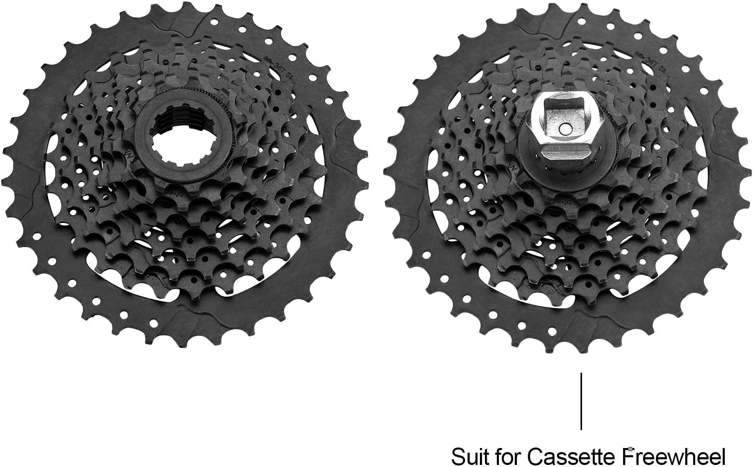 Oumers Bike Chain Tools Kit, Cassette Removal Tool Sprocket Remover Kit/Chain Whip and Cassette/Rotor Lockring Removal Tool with Guide Pin : Sports & Outdoors