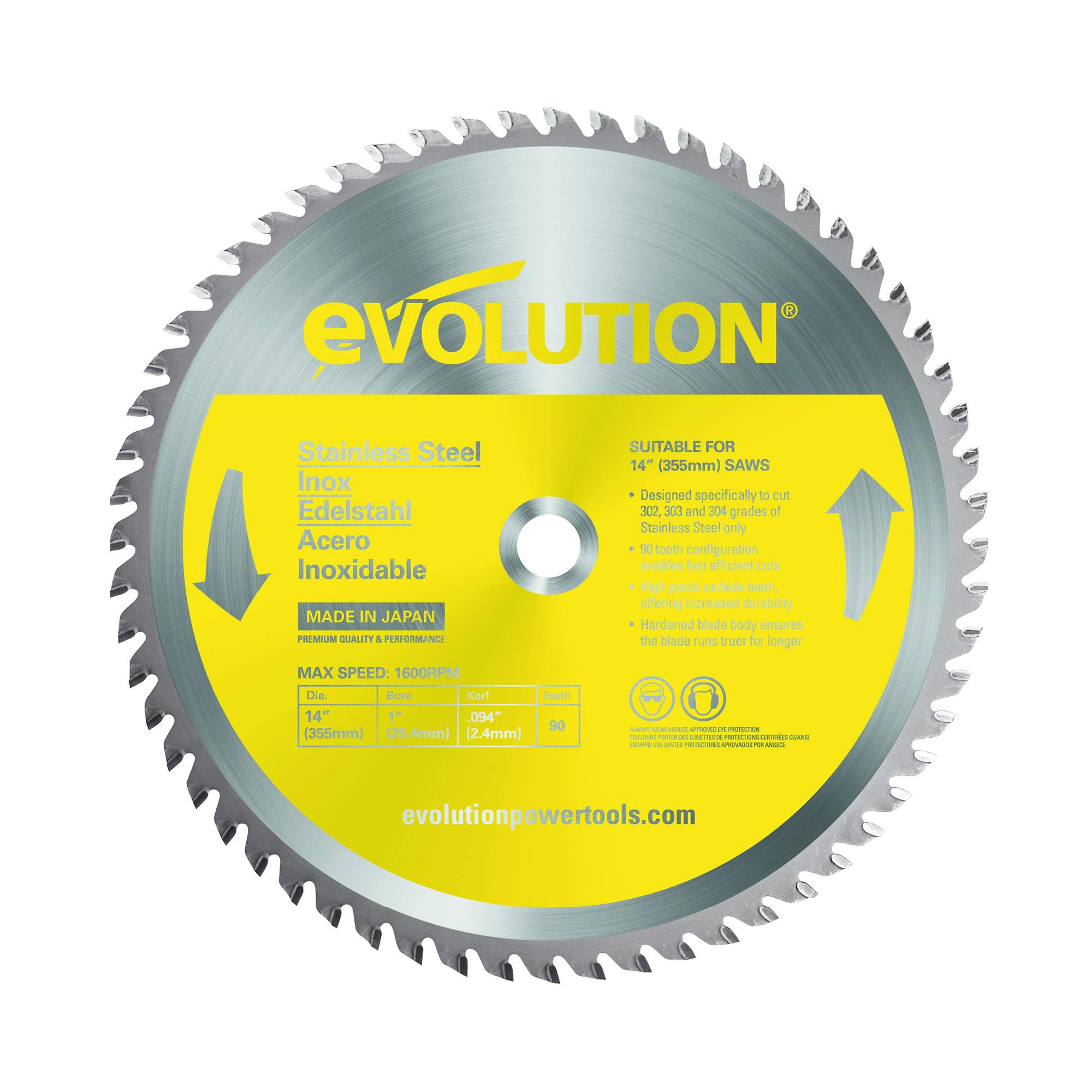 Evolution Power Tools Stainless Steel 