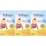 Ddrops Baby 400 IU, 90 drops 2.5mL CbsCh (3 Pack)
