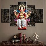 TUMOVO Lord Ganesha House Decor Hindu God Paintings