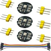 EGSCST 3PCS INMP441 I2S Microphone Module Omnidirectional MEMS Digital Audio Mic Breakout Board with 20CM/7.8" 10Pins Dupont Cables for ESP32 Arduino High Precision Low Power Ultra Small Voice Input