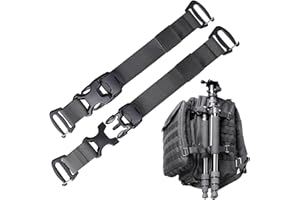 Pitozer Molle Backpack Straps Tactical Rush Tier System Molle Attachment for Tactical Military Backpack Plate Carrier Gear Accessories Compression Fastening Strap Pack Attachment Strap with Buckle