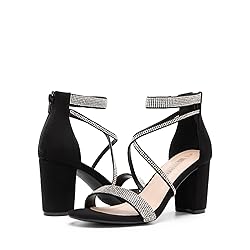 DREAM PAIRS Women's Chunk Low Heel Pump