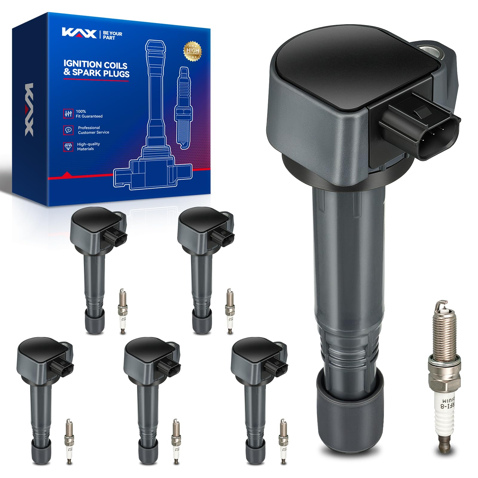 Photo 1 of OEM Performance Set of 6 UF624 Ignition Coils & Double Iridium Spark Plug Compatible with 2009-2015 Pilot, 2013-2015 RDX, 2009-2014 Ridgeline, 2010-2013 ZDX