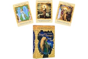 F.curella Tarot Cards for Beginners, 44 Tarot Deck and Oracle Deck, Angel Therapy Oracle Cards Tarot Cards with Meanings on Them and Angel Tarot Cards with e-Guide Book
