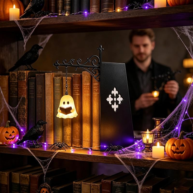 Lanterna de estante, Lâmpada de Leitura Fantasma Fofa