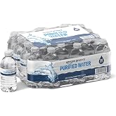 Amazon Grocery, Purified Water, Plastic Bottles, 10 Fl Oz, Pack 24