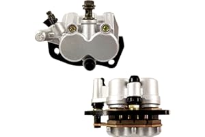 Silscvtt Front Brake Caliper Set Left and Right with Pads Replacement for Yamaha Rhino 660 700 450 2004-2013 Replacement for 