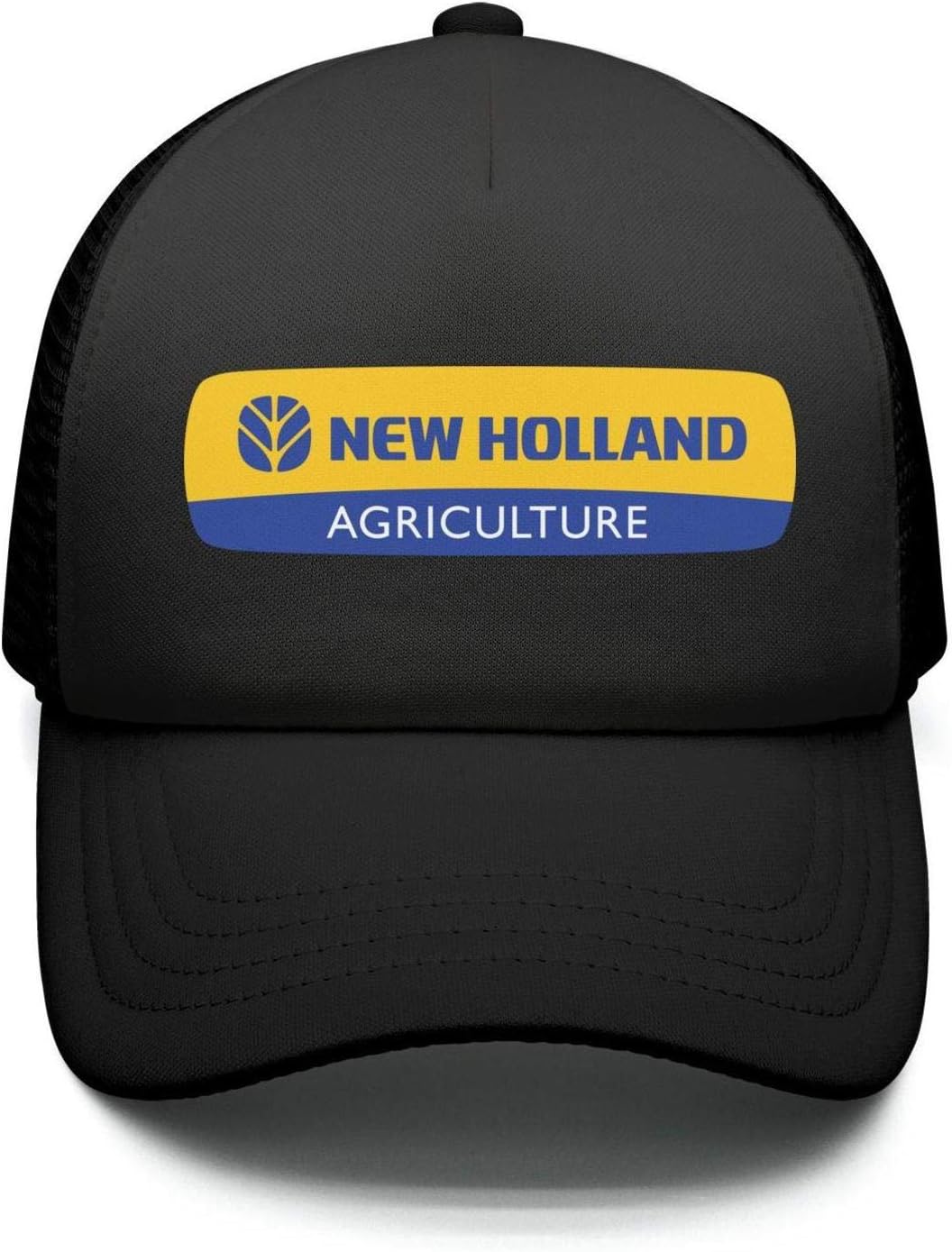 New-Holland-Agriculyure-Logo-Women Flat Low Key Adjustable Mesh Sun Cotton Baseball Cap Hats