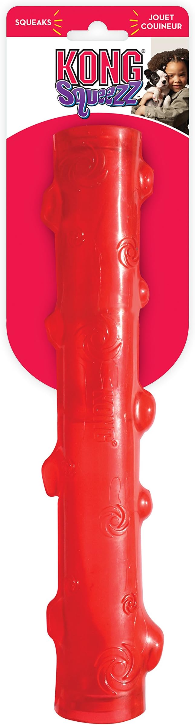 kong squeezz stick dog toy
