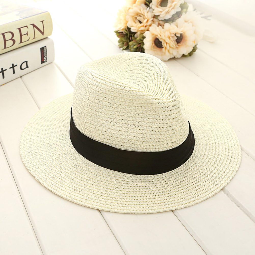 JLTPH Women Wide Brim Straw Sun Hat 
