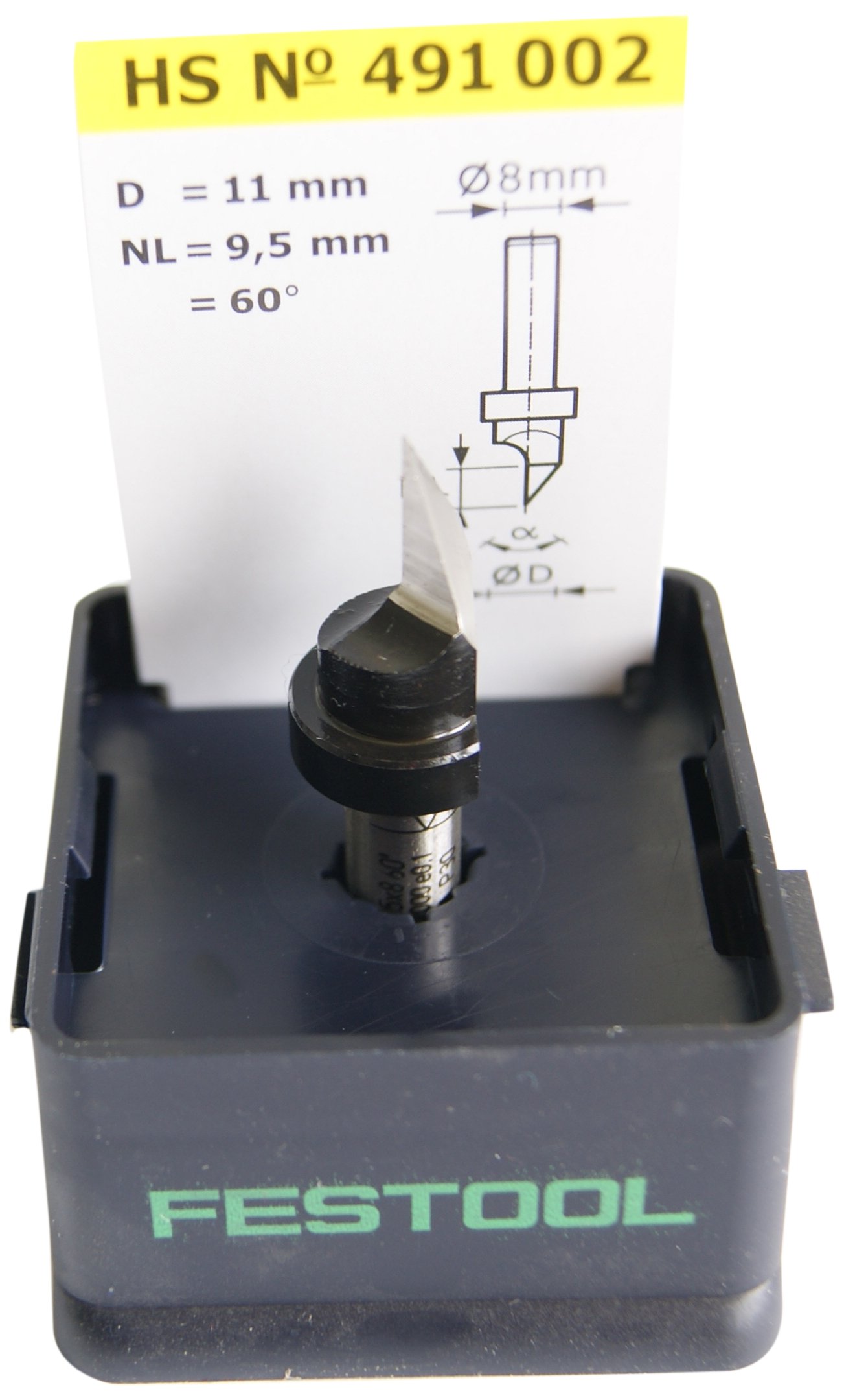 Festool Fresa de rotulación HS S8 D11/60°