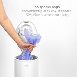 Ubbi Stainless Steel Nappy Bin Odour Locking No Special Bags White view 3