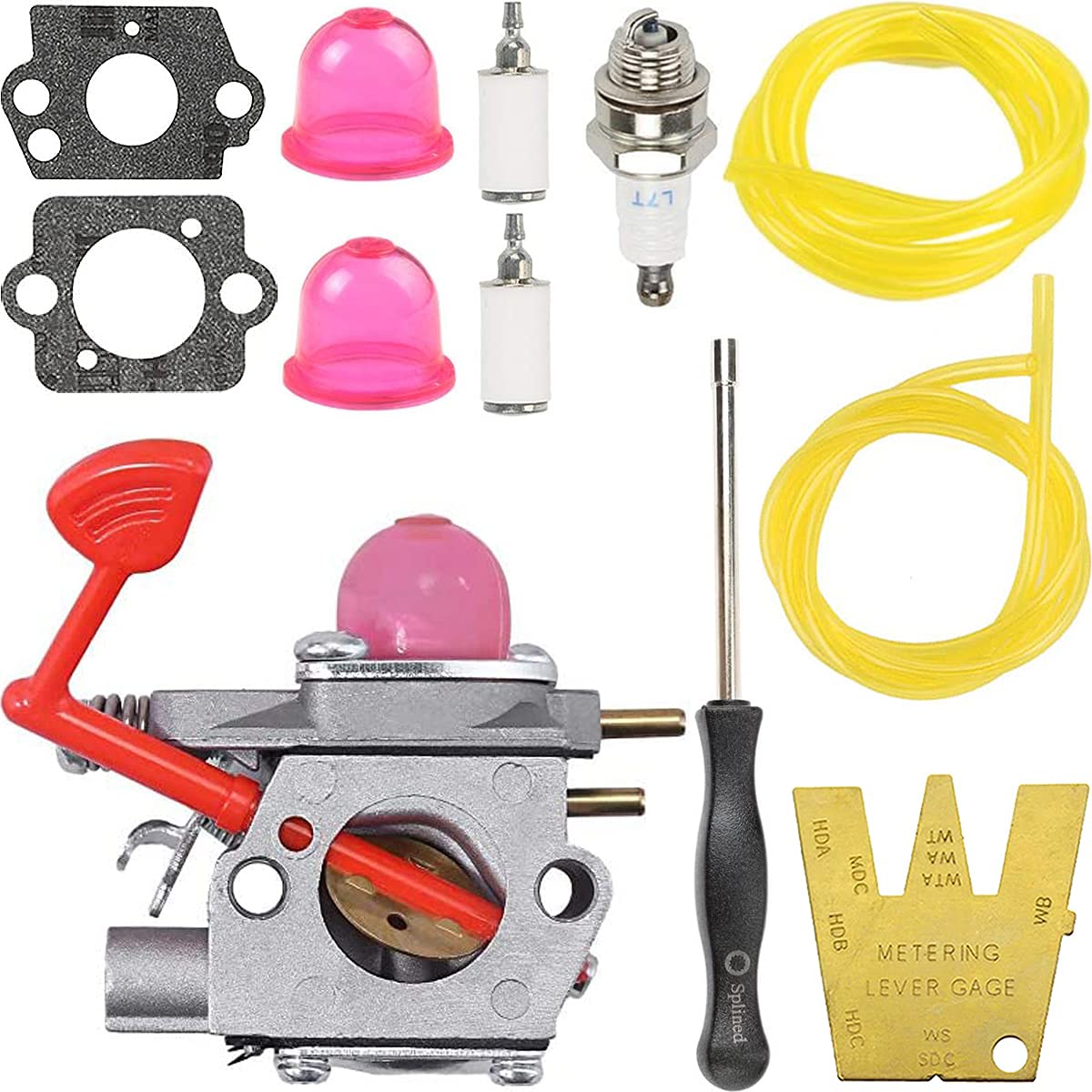 ZAMDOE WT-875 Carburetor for Poulan Pro BVM200C BVM200VS P200C GBV325 P325 Blowers, for Craftsman 25Cc 210Mph 200 Mph Gas Blower, for McCulloch GBV325 MC200VS M325 M320