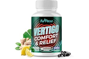 PURPACEA Liposomal Vertigo Supplement, High Absorption Formula with Ginkgo Biloba, Ginger Extract & Magnesium, Natural Wellness Supplement, Relaxation and Calm, 60 Softgels