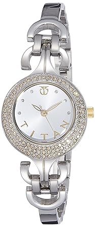 Titan Purple Analog White Dial Womens Watch - NE9925BM01J