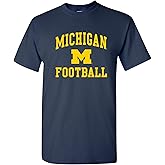 NCAA Arch Logo Football, Team Color T Shirt, College, University