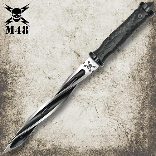 M48 Cyclone Tri-Edged Spiraling Dagger Knife With Custom Vortec