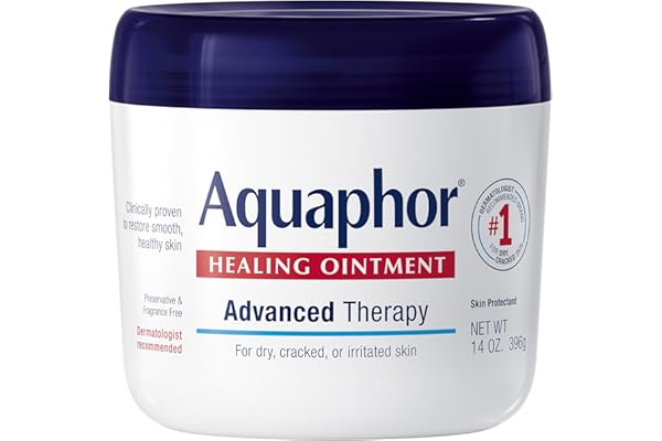Aquaphor Healing Ointment, Advanced Therapy Skin Protectant, Multi-Purpose Healing Ointment and Body Moisturizer, For Dry, Cr