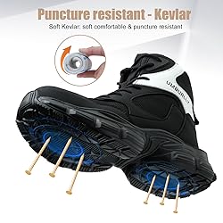 Steel Toe Shoes for Women Men Wide Non Slip