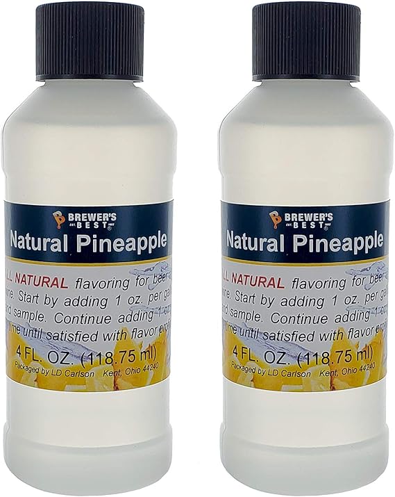 Natural Pineapple Flavoring Extract 4 oz. 2 Pack Kitchen