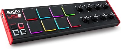 Akai LPD8 USB MIDI Controller 8 RGB MPC Pads Knobs Mac PC