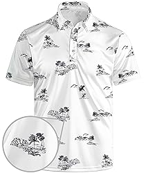 Anhlfyu Golf Polo Shirts for Men Moisture Wicking