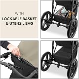 hauck Runner 3 Olive All-Terrain Stroller with Handbrake & XL Sunshade view 7