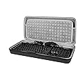 GEEKRIA Full Size Keyboard Case, Hard Shell Travel Carrying Bag for 104~108 Key Computer Mechanical Gaming Keyboard, Compatible with Corsair K100 RGB Mechanical, K95 RGB, Razer BlackWidow V4 Pro