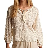 Ystguic Women’s Long Sleeve Casual Lightweight See Through Tunics Tops
