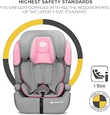Kinderkraft Comfort UP i-Size Car Seat Pink 9-36 kg 3-Point Harness view 2