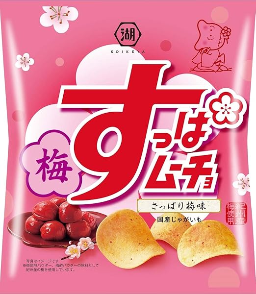 Amazon 湖池屋 すっぱムーチョチップス さっぱり梅味 55g 12袋 湖池屋 スナック菓子 通販