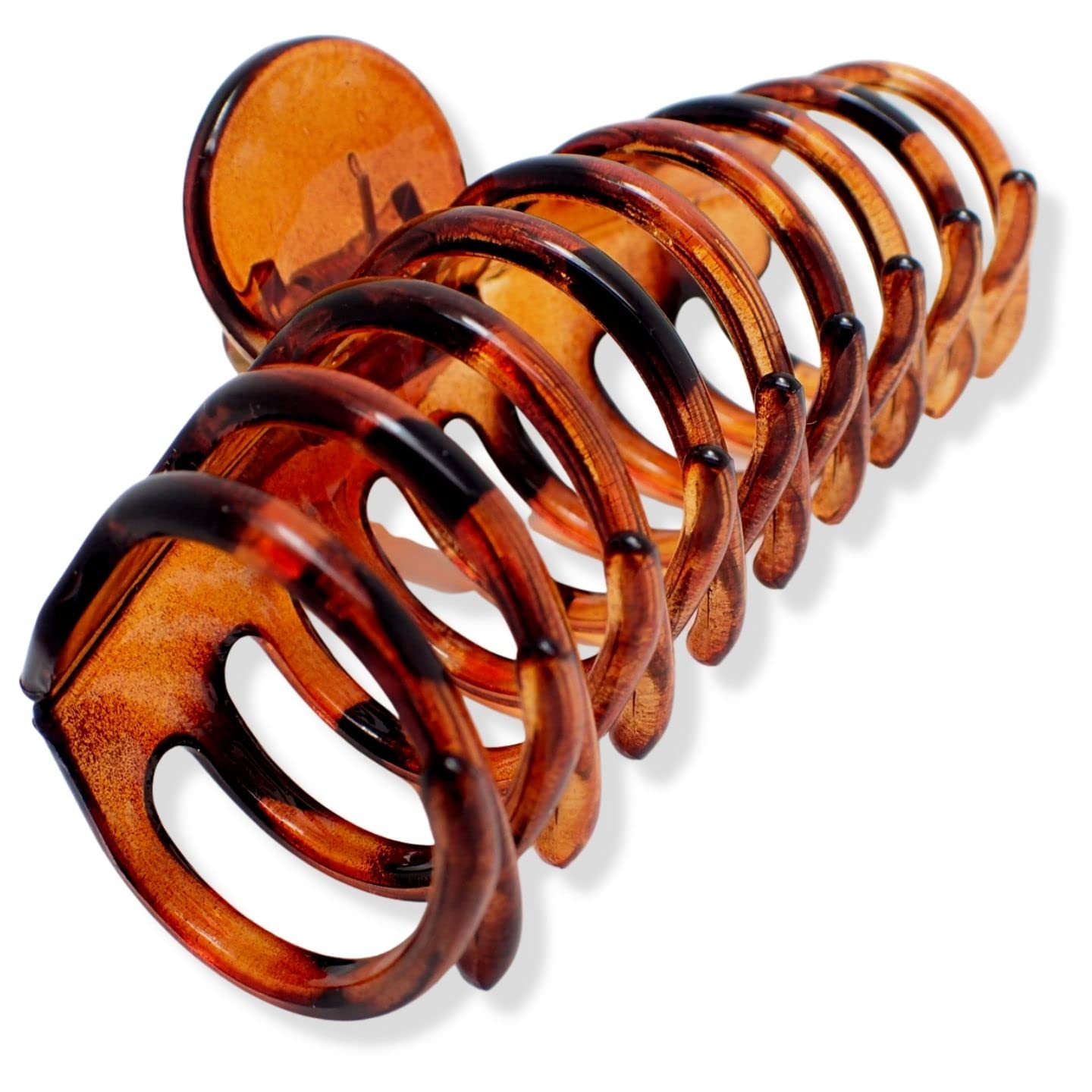 Topkids Accessories 9cm/3.5" Hair Claw Clips for Women and Girls, Hair Clips Women Hair Claws Hair Accessories for Women Large Claw Clip Hair Clips for Girls (Tort Brown)