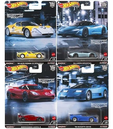 Hot Wheels Bugatti Veyron & Chiron 2台セット Hot Wheels 2024 Car Culture Twin 2 Packs Mix K # Bugatti
