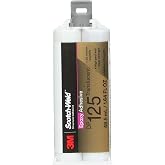 3M Scotch-Weld Epoxy Adhesive DP125, Translucent, Two-Part Epoxy, Flexible Adhesive, Thermal Expansion Tolerant, 48.5 mL (1.64 fl oz) Duo-Pak