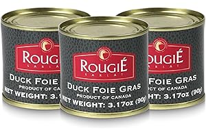OLMA Rougie Duck Foie Gras Original – 3.17 oz (90g), Lightly Seasoned with Armagnac, Ready-to-Serve French Gourmet Delicacy, Product of Canada - Pack of 3
