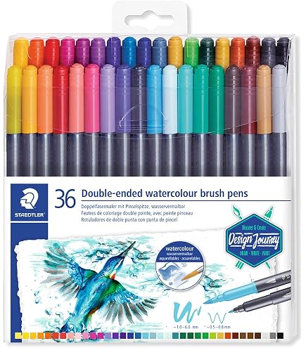 Amazon.com: STAEDTLER Pigment Arts Multi Ink Brush Pen, 24 Count